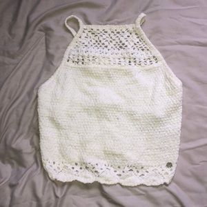Hollister knitted crop top